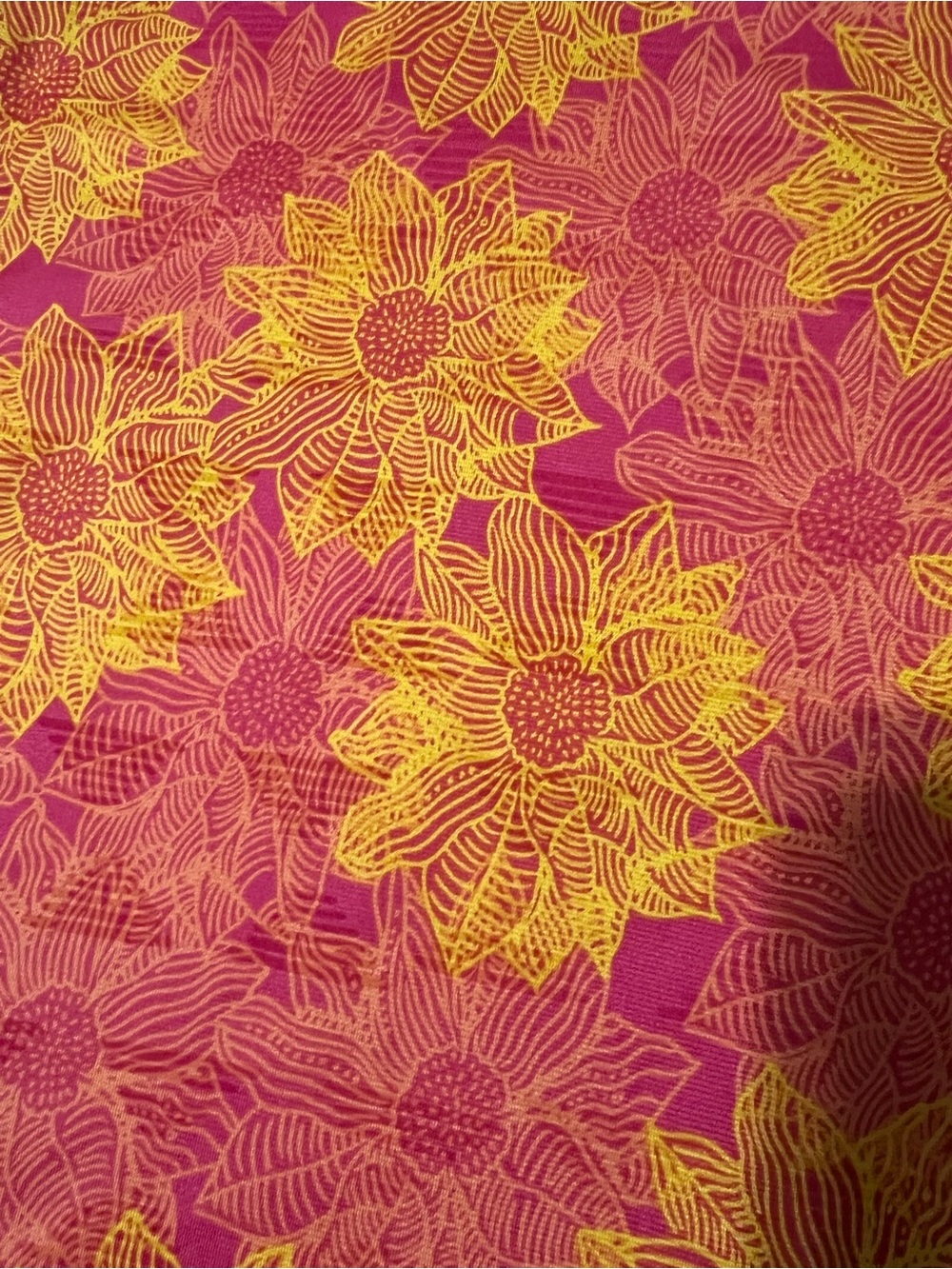 LuLaRoe Azure Pink and Yellow Floral Circle Skirt - Picture 2 of 4